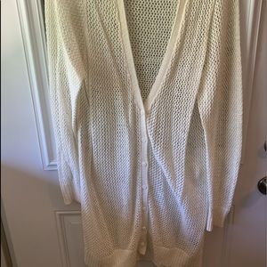Torrid cream button front cardigan